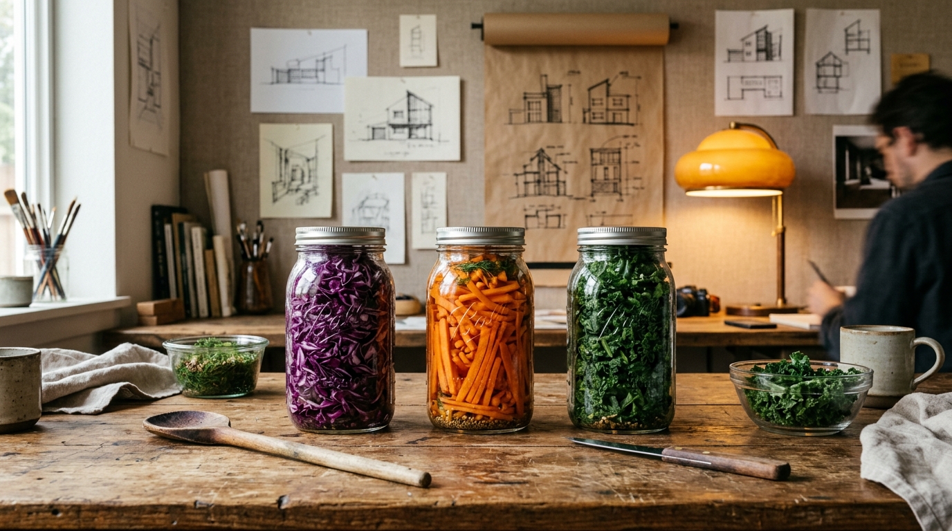 Ilustração sobre: Salada que não Murcha: Planeje sua Semana com Frescor!