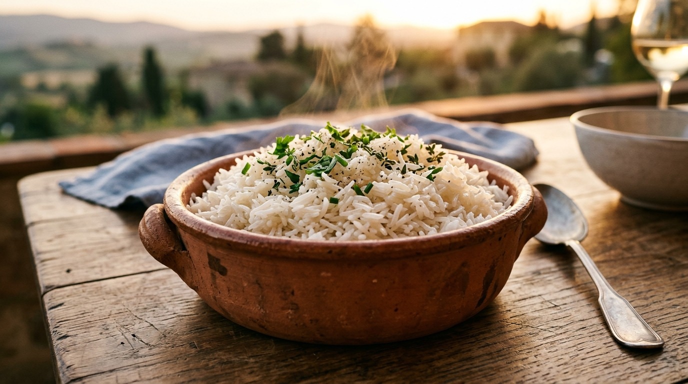 Ilustração sobre: Arroz Soltinho: Domine a Medida da Água Perfeita Agora!