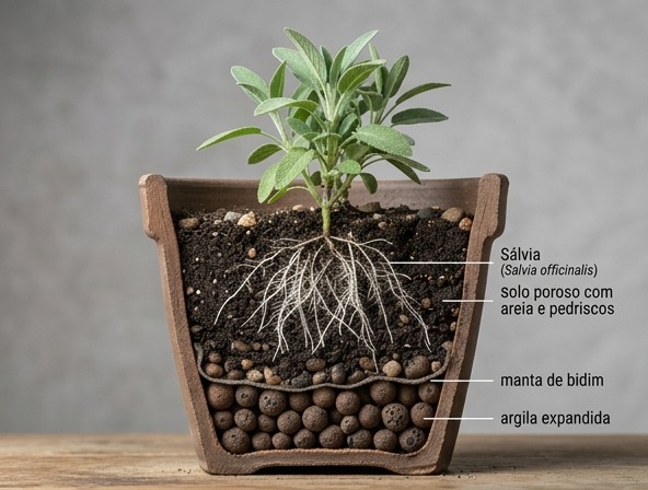 Sálvia: Domine o Sol e o Solo Drenado Agora!