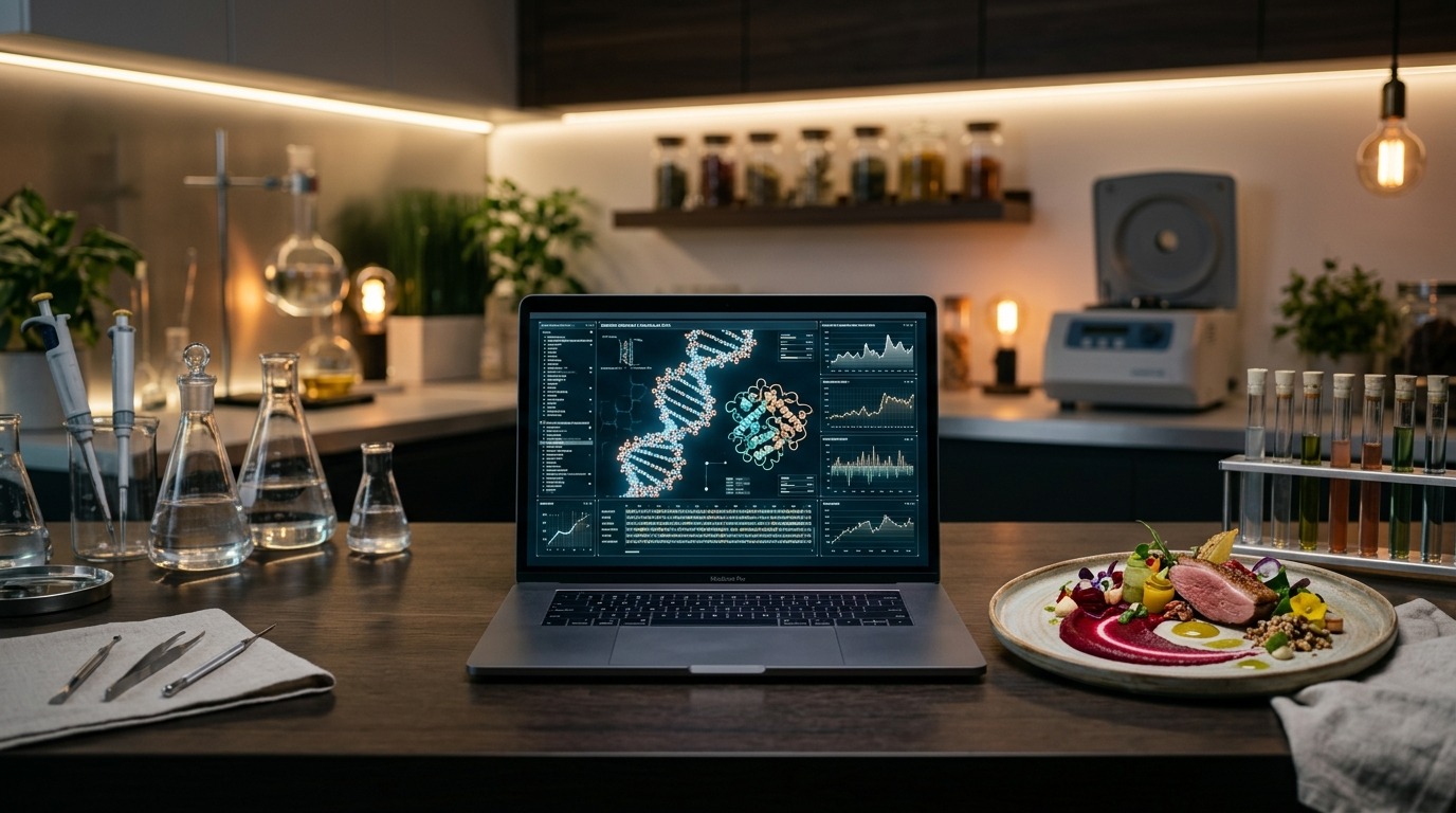 Ilustração sobre: Biohacking de Longevidade: Dieta por DNA e Performance Máxima!