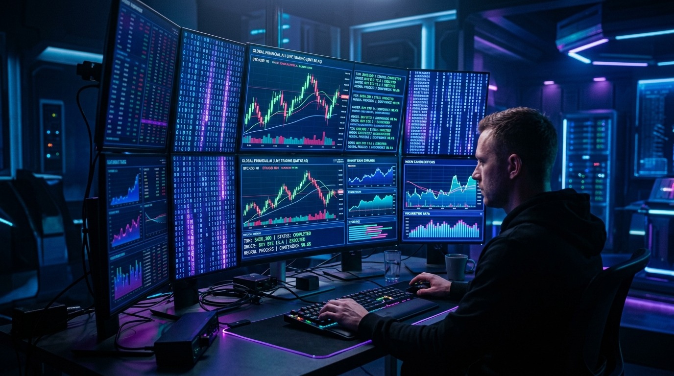 Ilustração sobre: Investimentos Algorítmicos: O Código da Riqueza Agora!